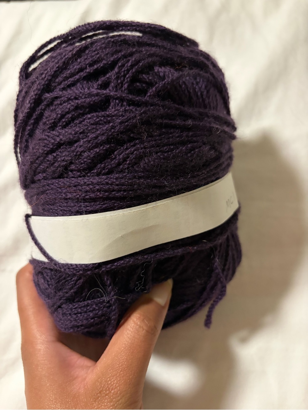 Deep Plum Yarn Skein - Rich Purple - Picture 2 of 2